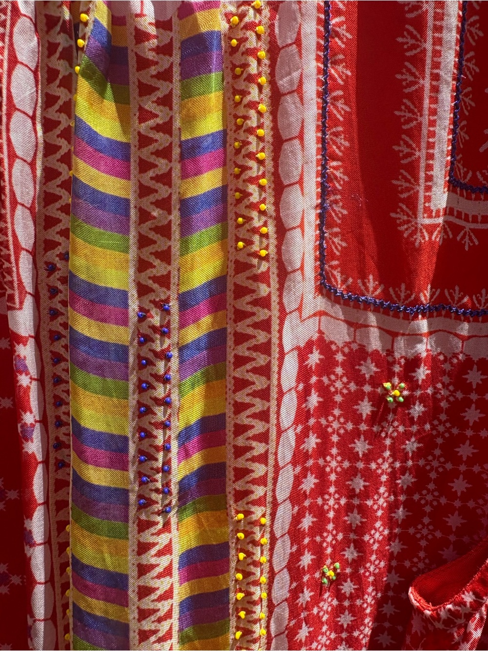 NWT Anthropologie Patchworked Sol Maxi Dress By Tanvi Kedia size large - Picture 5 of 10
